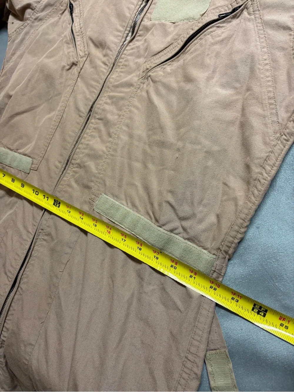 US Military Flight Suit Coveralls Tan Nomex 48L Pilot Aircrew Flyers USA VTG